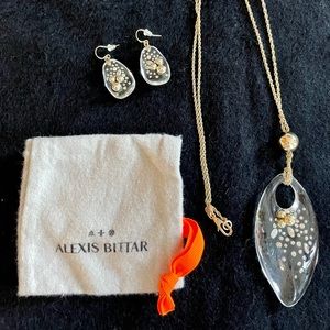 Alexis Bittar necklace and earring set